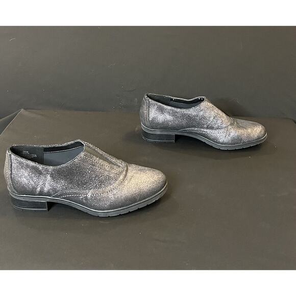 Easy Spirit Black Shimmer Mules size 5.5 - Picture 3 of 7